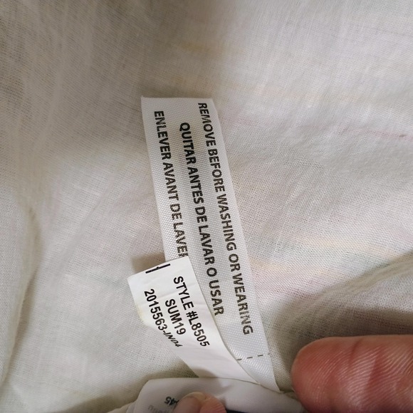 Madewell Dress Womens 2 Multicolor Striped Button Front Tiered Cotton Sundress - Picture 11 of 14